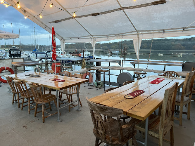 Deben Cafe Bar on HMS Vale, Melton Boatyard